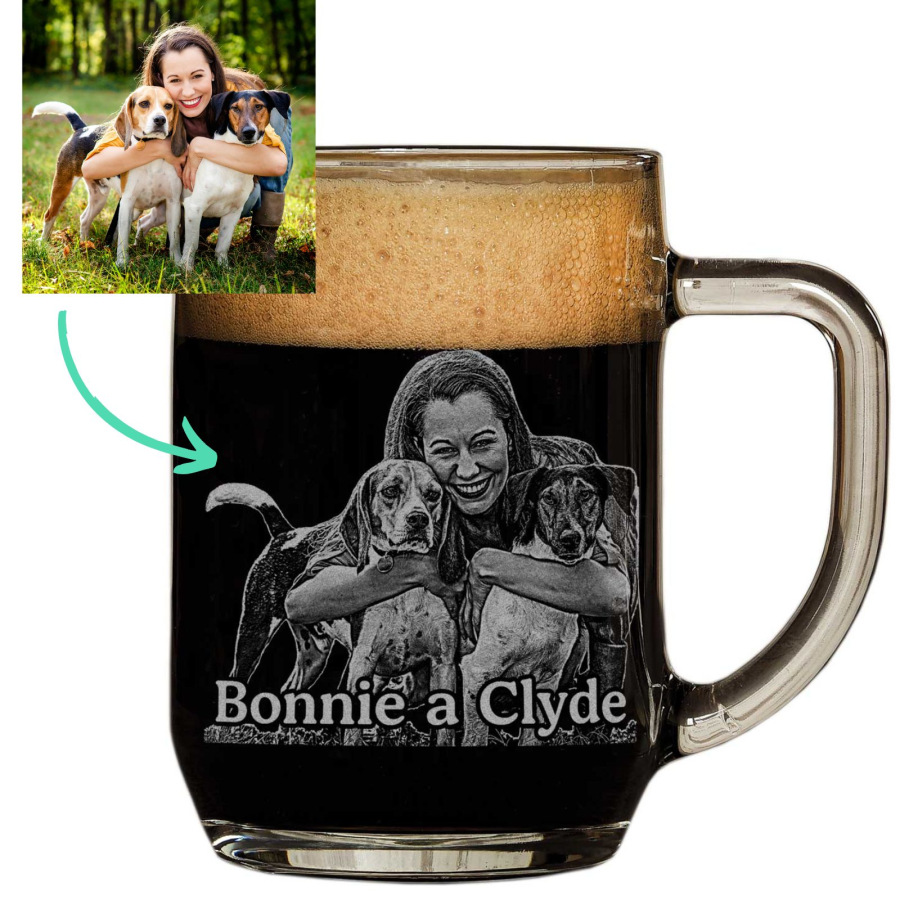 Dárek pro pejskaře - Půllitr s fotkou