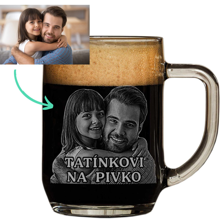 Dárek pro tatínka - Půllitr s fotkou