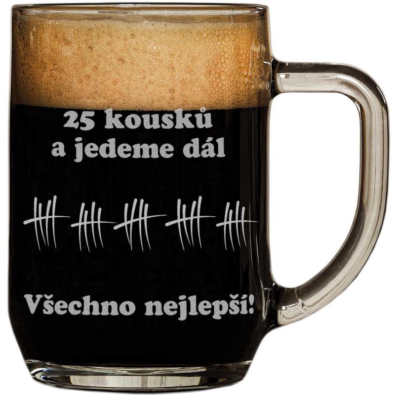 Půllitr pro pivaře k 25. narozeninám
