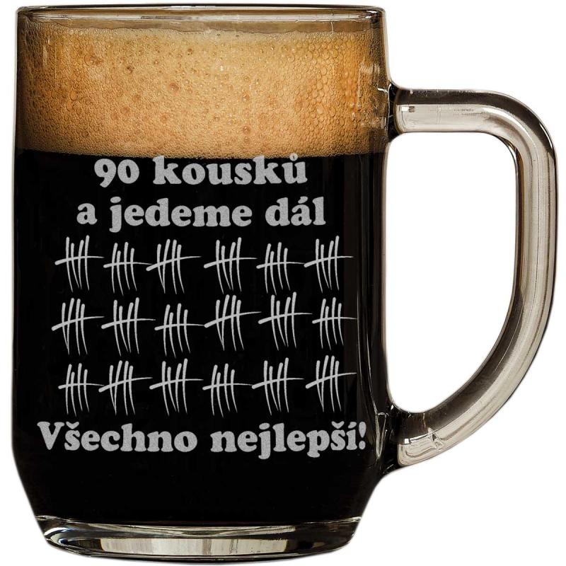 Půllitr pro pivaře k 90. narozeninám