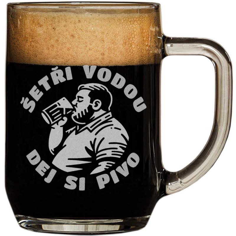 Půllitr Šetři vodou, dej si pivo