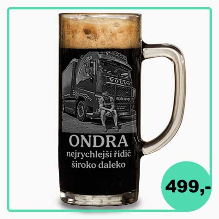 Půllitr pro kamioňáka s fotkou
